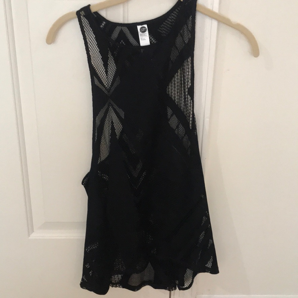 Black mesh tank